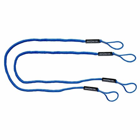 BOOKAZINE 7 ft. Bungee Dock Line, Blue, 2PK TI3635869